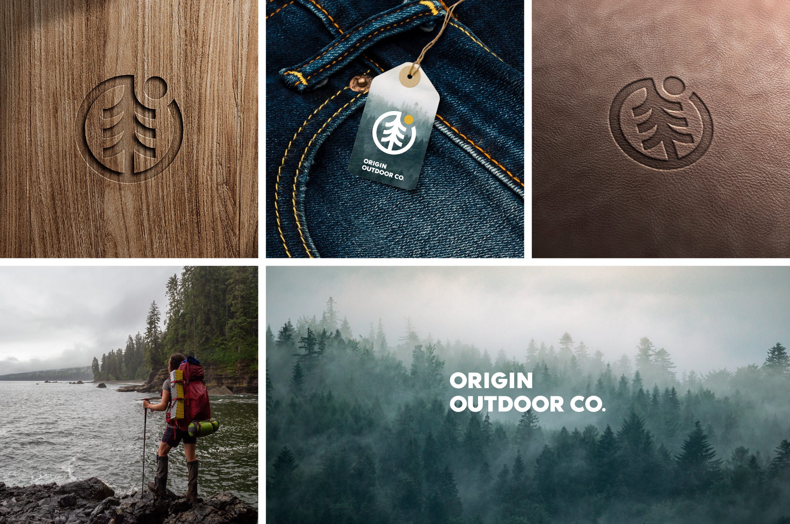 Logo design embossed, logo label tag