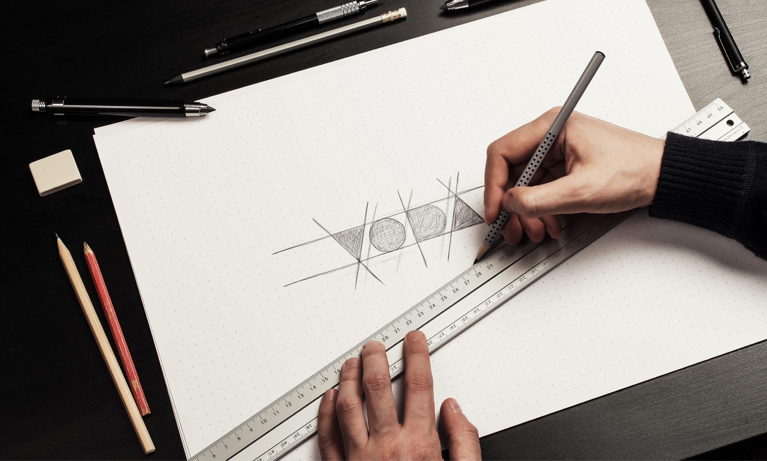 Voda logo design and typography structure and graphics
